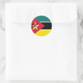 Sticker Rond Drapeau du Mozambique (Sac)