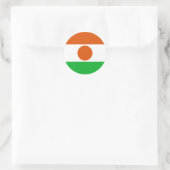 Sticker Rond Drapeau du Niger (Sac)