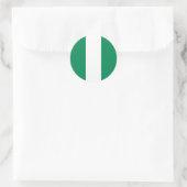 Sticker Rond Drapeau du Nigeria (Sac)