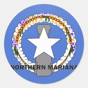 Sticker Rond Drapeau du nord de qualité de rondeau du Marianne