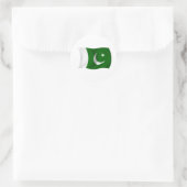 Sticker Rond Drapeau du Pakistan (Sac)