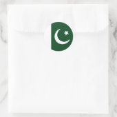 Sticker Rond Drapeau du Pakistan (Sac)