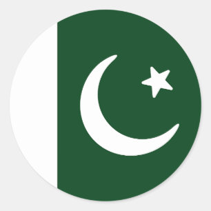 Sticker Rond Drapeau du Pakistan