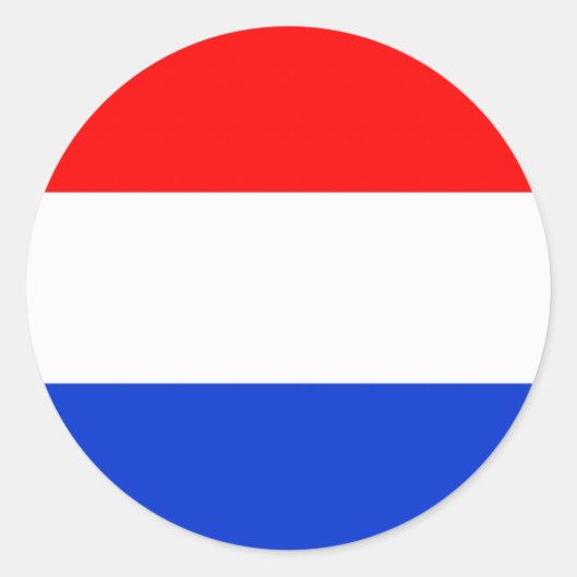 Sticker Rond Drapeau du Pays-Bas (Devant)