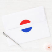 Sticker Rond Drapeau du Pays-Bas (Enveloppe)