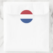Sticker Rond Drapeau du Pays-Bas (Sac)