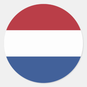 Sticker Rond Drapeau du Pays-Bas