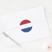 Sticker Rond Drapeau du Pays-Bas (Enveloppe)