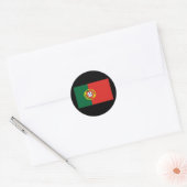 Sticker Rond Drapeau du Portugal (Enveloppe)