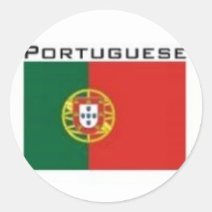 Sticker Rond Drapeau du royaume du Portugal