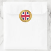 Sticker Rond Drapeau du Royaume-Uni (Sac)