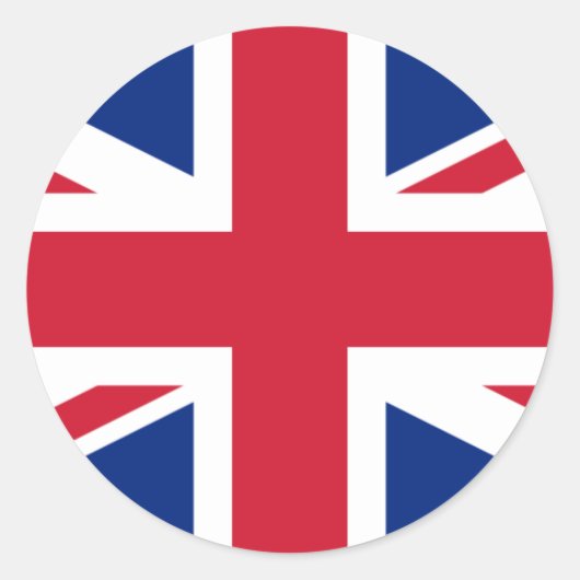 Sticker Rond Drapeau du Royaume-Uni (Devant)