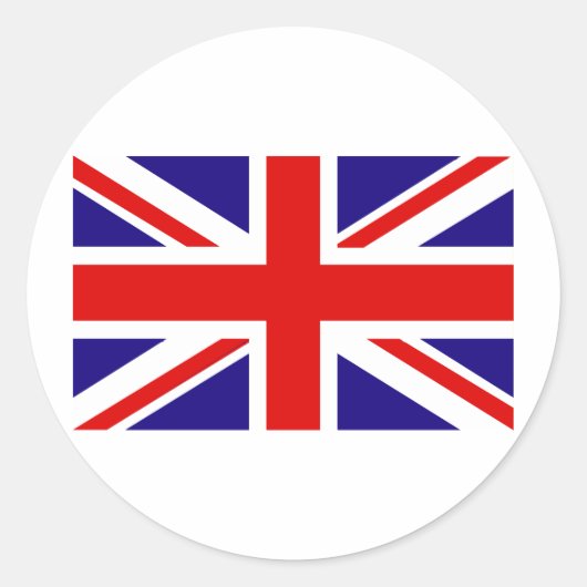 Sticker Rond Drapeau du Royaume-Uni (Devant)