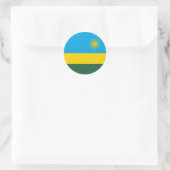 Sticker Rond Drapeau du Rwanda (Sac)
