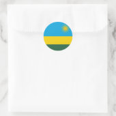 Sticker Rond Drapeau du Rwanda (Sac)
