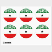 Sticker Rond Drapeau du Somaliland (Feuille)