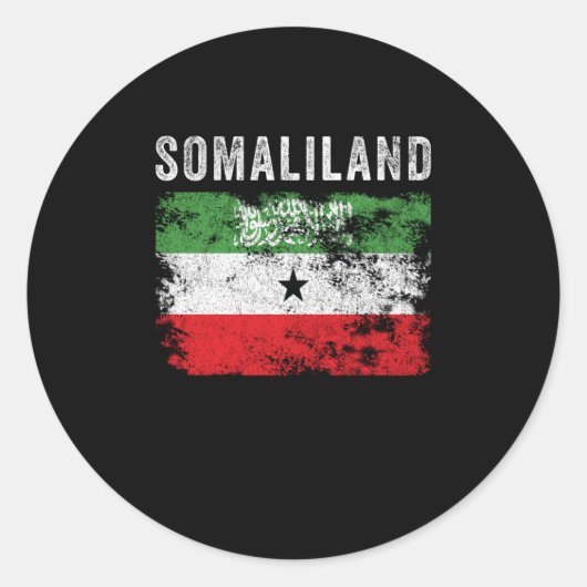Sticker Rond Drapeau du Somaliland (Devant)