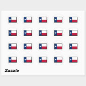Sticker Rond Drapeau du Texas (Feuille)
