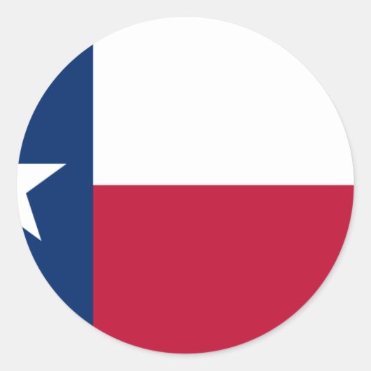 Sticker Rond Drapeau du Texas (Devant)