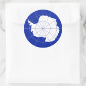 Sticker Rond Drapeau du Traité sur l'Antarctique. Antarctique (Sac)
