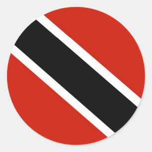 Sticker Rond Drapeau du Trinidad-et-Tobago