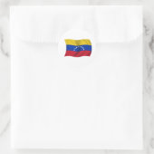 Sticker Rond Drapeau du Venezuela (Sac)