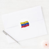 Sticker Rond Drapeau du Venezuela (Enveloppe)