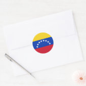 Sticker Rond Drapeau du Venezuela (Enveloppe)
