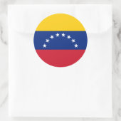 Sticker Rond Drapeau du Venezuela (Sac)