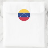 Sticker Rond Drapeau du Venezuela (Sac)