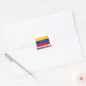 Sticker Rond Drapeau du Venezuela (Enveloppe)
