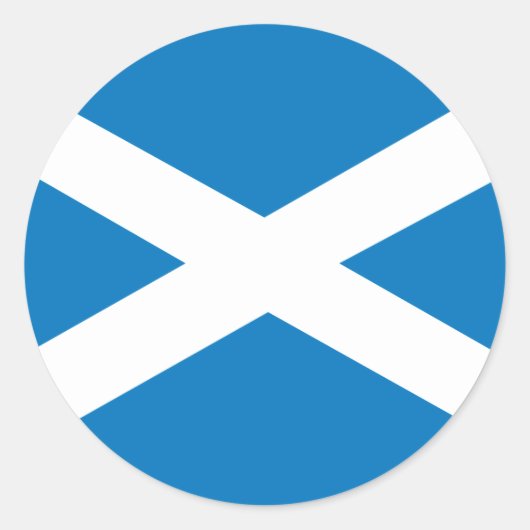 Sticker Rond Drapeau écossais (Devant)