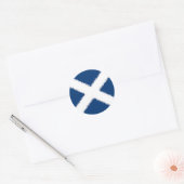 Sticker Rond Drapeau écossais (Enveloppe)