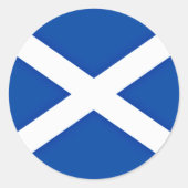 Sticker Rond Drapeau écossais (Devant)