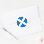 Sticker Rond Drapeau écossais (Enveloppe)