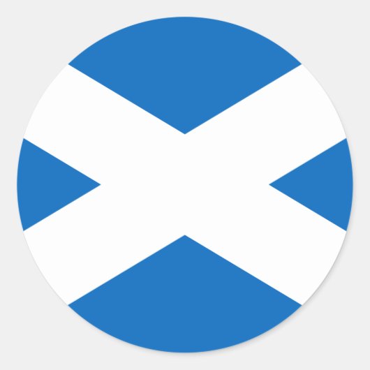 Sticker Rond Drapeau écossais de la Croix de Saint-André (Devant)