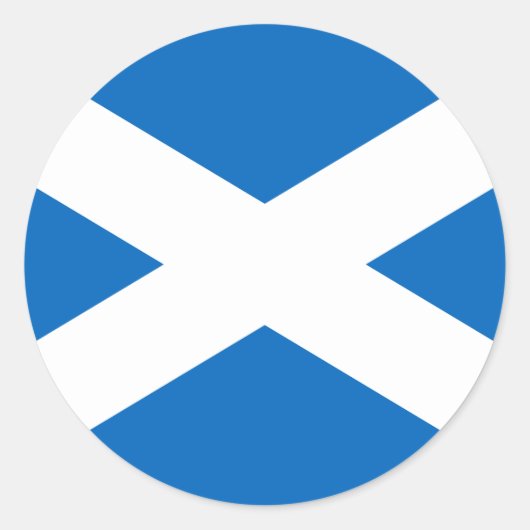Sticker Rond Drapeau écossais de la Croix de Saint-André (Devant)