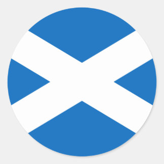 Sticker Rond Drapeau écossais - Drapeau écossais