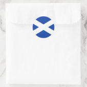 Sticker Rond Drapeau écossais - Image de haute qualité (Sac)