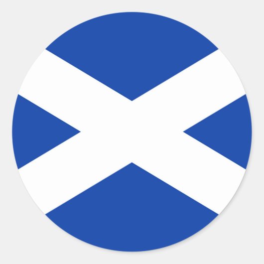 Sticker Rond Drapeau écossais - Image de haute qualité (Devant)