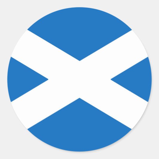 Sticker Rond Drapeau écossais Saltire (Devant)