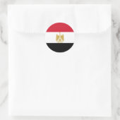 Sticker Rond Drapeau Égypte (Sac)