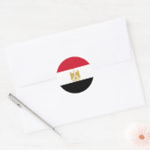 Sticker Rond Drapeau Égypte (Enveloppe)