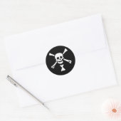 Sticker Rond Drapeau Emanuel Wynne Pirate (Enveloppe)