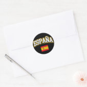 Sticker Rond Drapeau Espagne (Enveloppe)