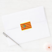Sticker Rond Drapeau espagnol (Enveloppe)