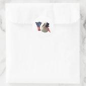 Sticker Rond Drapeau espagnol tibétain (Sac)