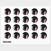 Sticker Rond Drapeau et Terre (Feuille)