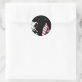Sticker Rond Drapeau et Terre (Sac)