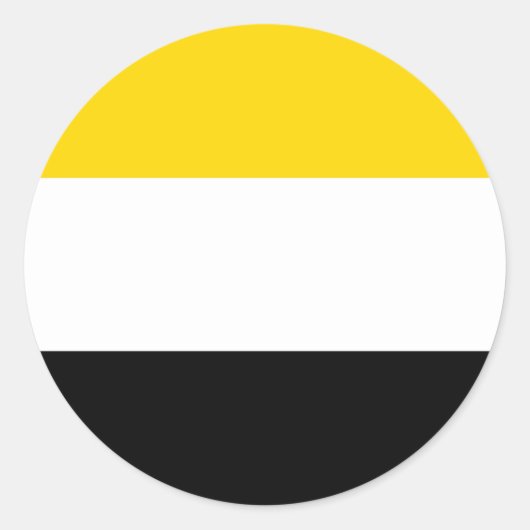 Sticker Rond Drapeau ethnique du peuple Garifuna Arawakan (Devant)